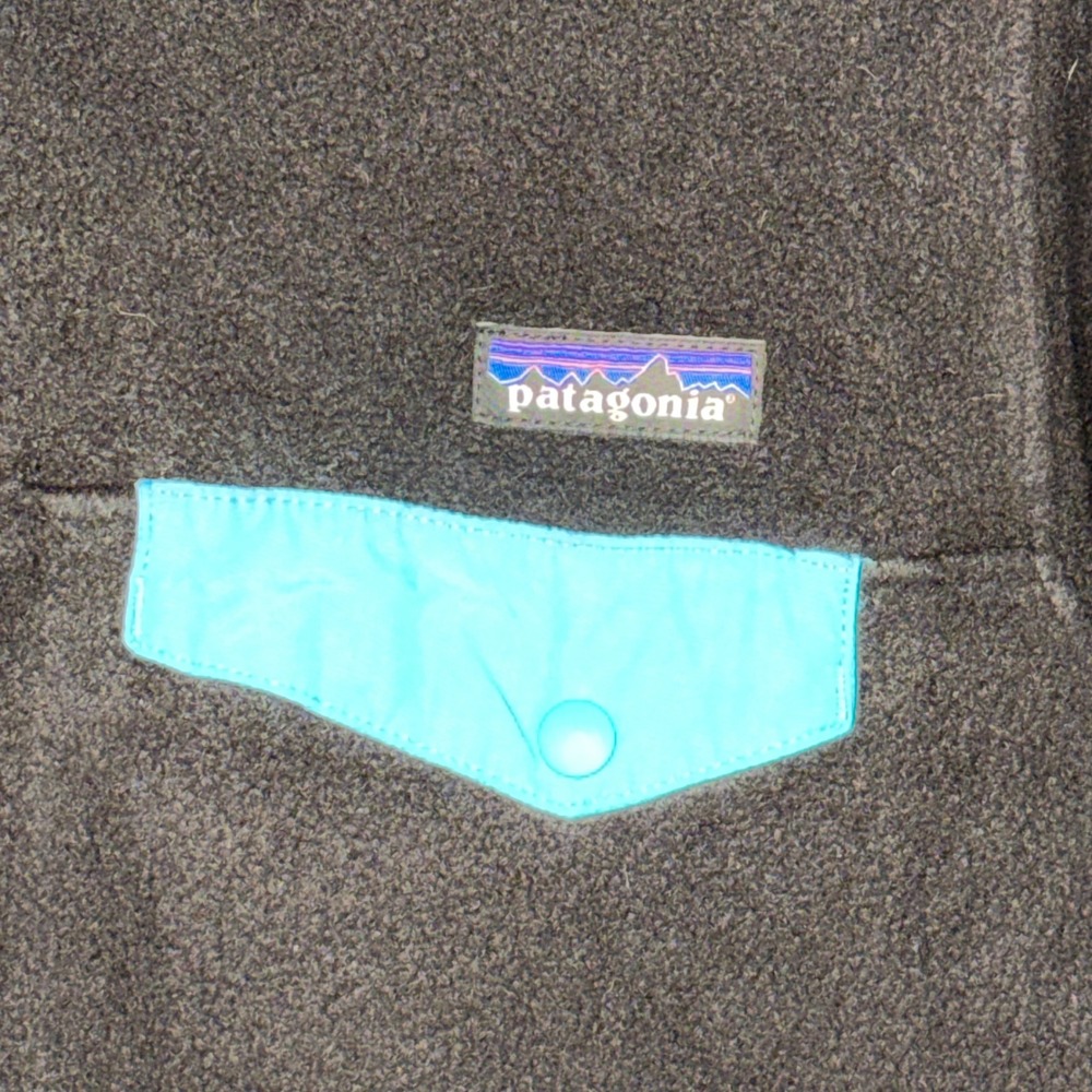 Patagonia Fleece Snap-T Pullover Jacket Black Blue Women's Size M‎ - Picture 4 of 10